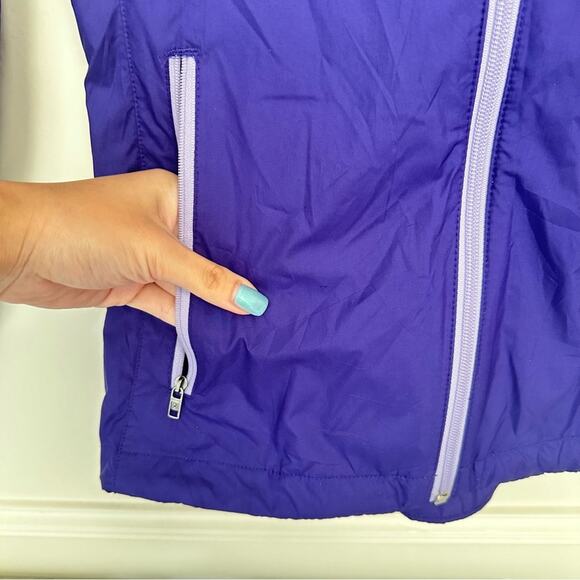 Columbia Purple Rain Jacket Size M Full Zip Hooded Pockets Thin Windbreaker - Picture 2 of 10